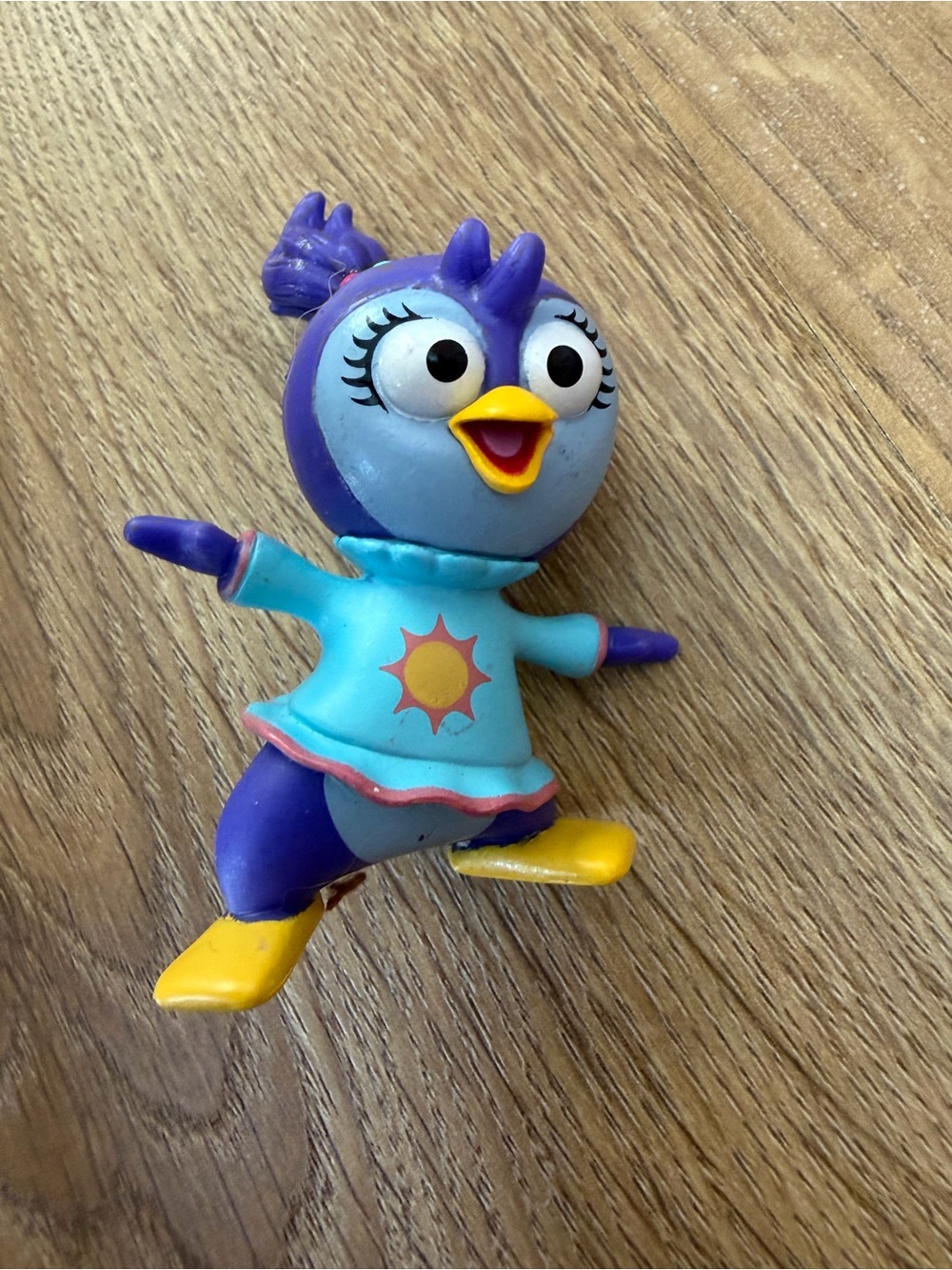 Source Unknown Purple & Blue Sunny Bird Figure with Yellow Beak